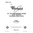 WHIRLPOOL SF3117SRW0 Katalog Części