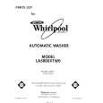 WHIRLPOOL LA5800XTW0 Katalog Części