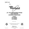 WHIRLPOOL SF314PSRW2 Katalog Części