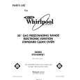 WHIRLPOOL SF305EERW1 Katalog Części