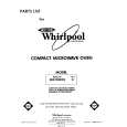 WHIRLPOOL MW1000XS0 Katalog Części