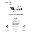WHIRLPOOL MW3600XS0 Katalog Części