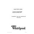 WHIRLPOOL AGS 646/WP Instrukcja Obsługi
