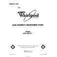 WHIRLPOOL MW1000XP1 Katalog Części