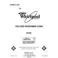 WHIRLPOOL MW8550XS0 Katalog Części