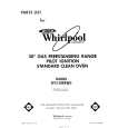 WHIRLPOOL SF315EERW0 Katalog Części