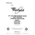 WHIRLPOOL SF3007SRW2 Katalog Części